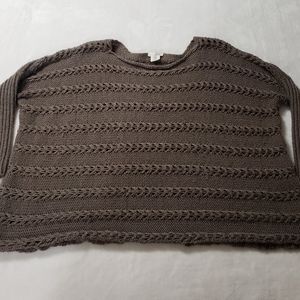 Brown Crochet "Oversized" Sweater.